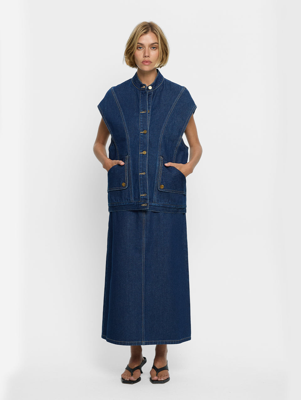 Remi Denim Vest