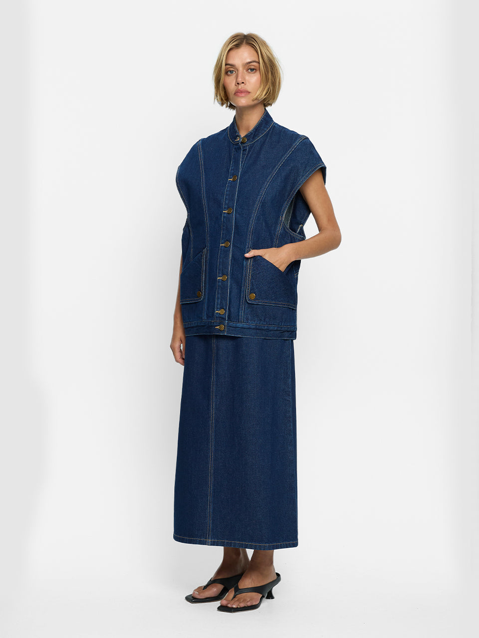 Remi Denim Vest