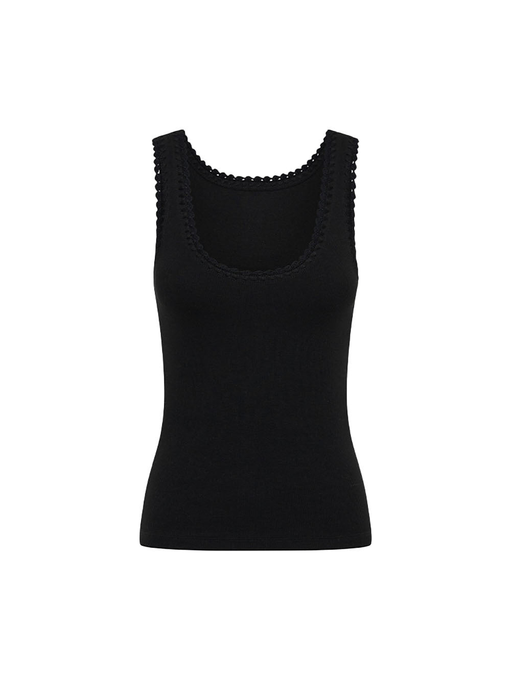 Tallulah Scoop Tank - Black