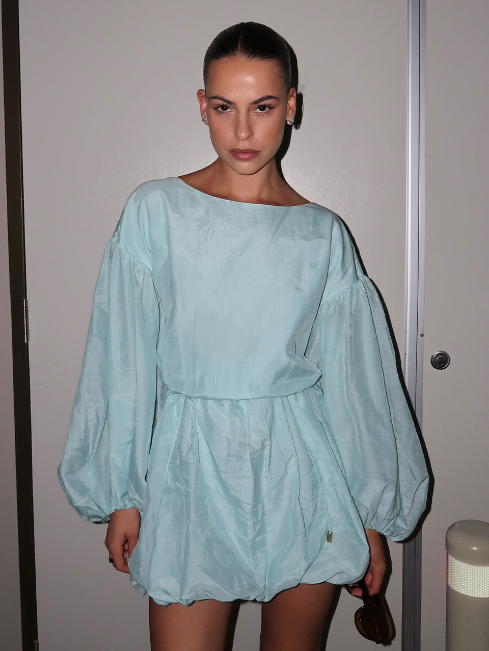 Riley Bubble Hem Mini Dress