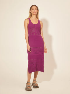 Riza Crochet Midi Dress
