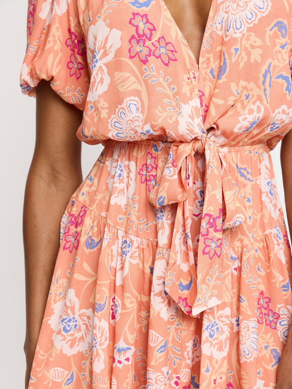 Rosa Tie Front Mini Dress