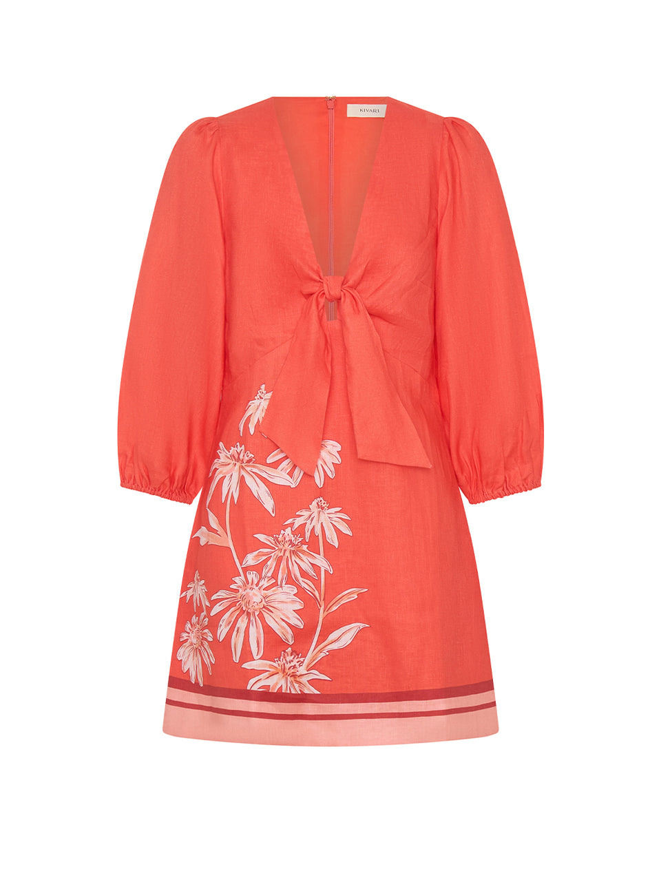 Ruby Tie Front Mini Dress