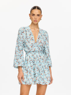 Lydia Tie Front Mini Dress
