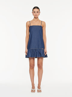 Alicia Chambray Denim Mini Dress