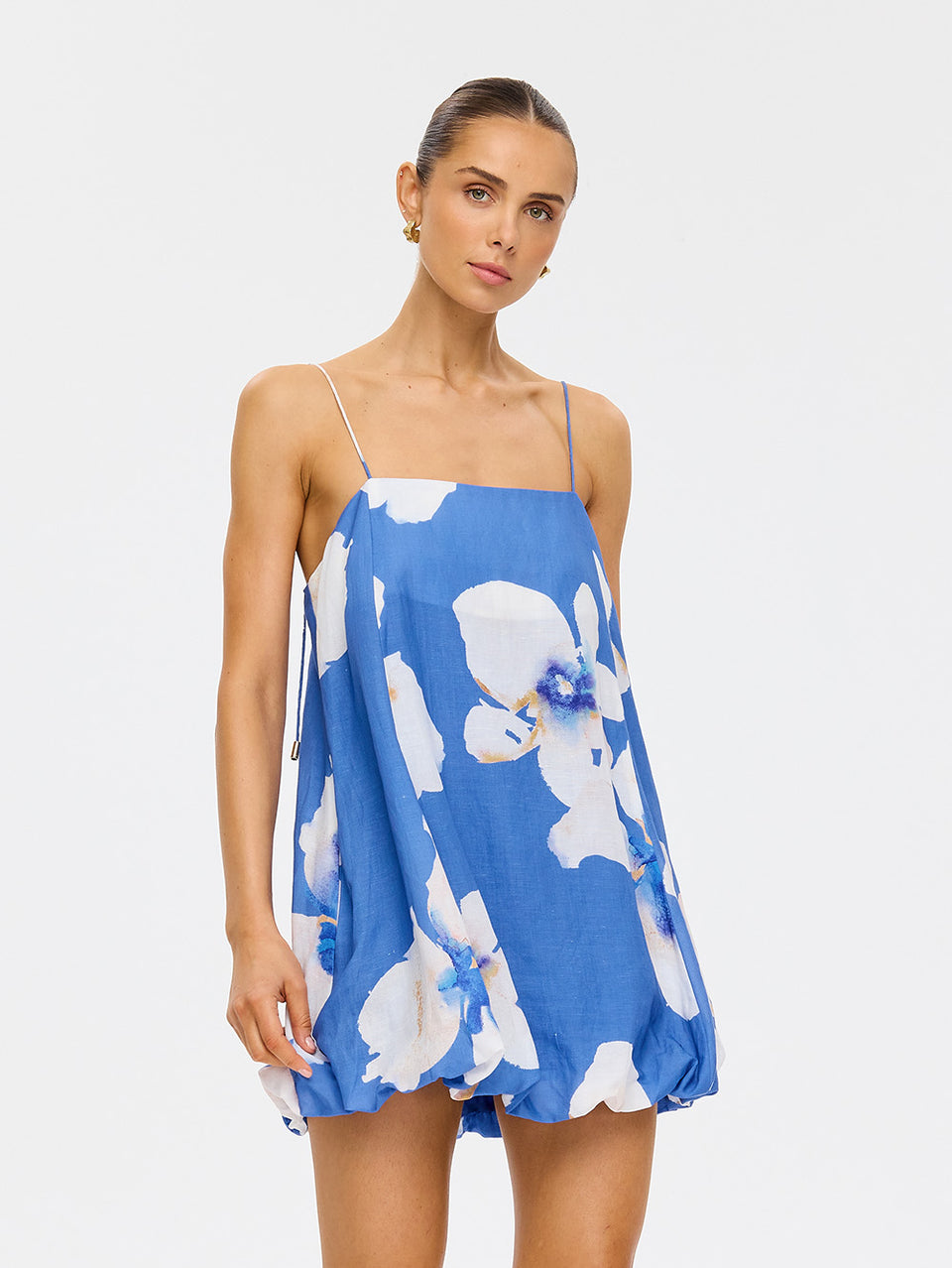 SD316BLU_Rowena Bubble Mini Dress_Blue_7