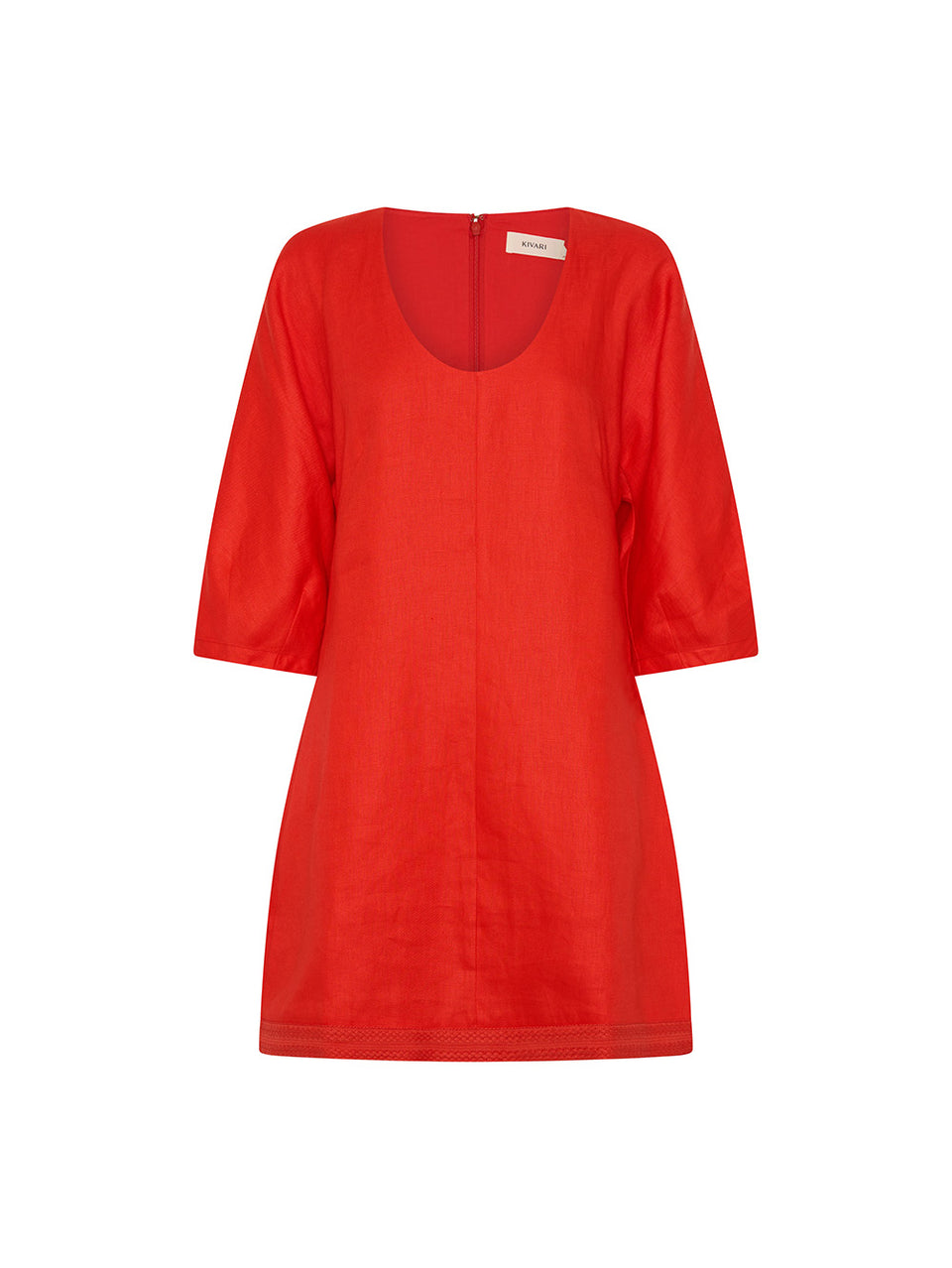SD338COR-Rosalia-Mini-Dress-coral-GHOST