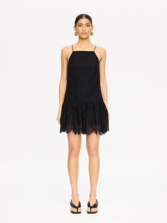 Soho Lace Drop Waist Mini Dress
