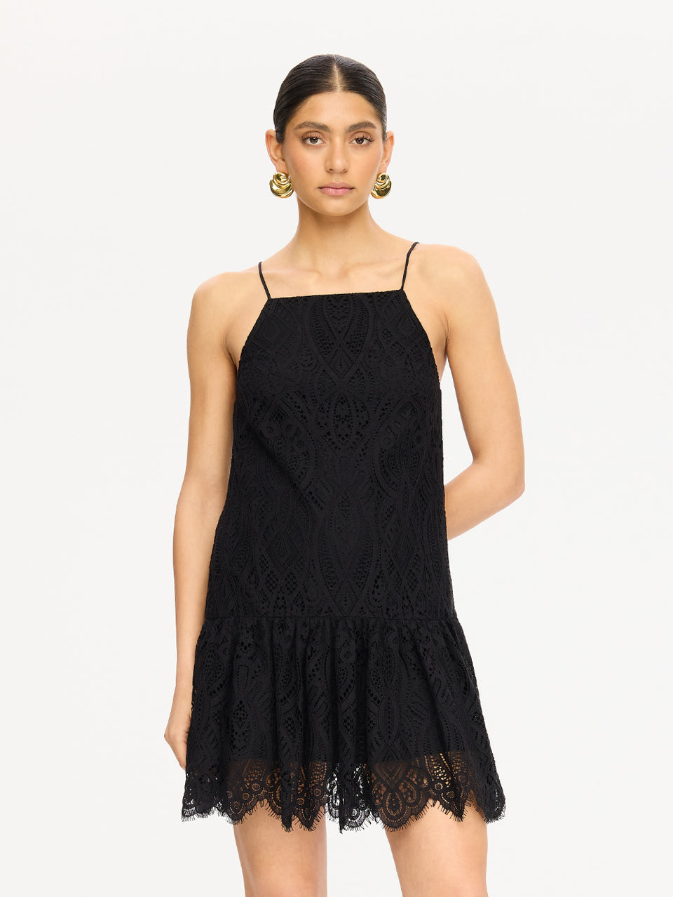 SD394BLK-Soho-Lace-Drop-Waist-Mini-Dress-Black-08