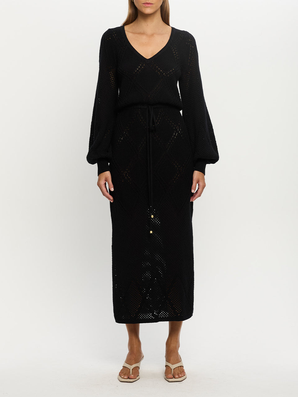 Samara Knit Dress Black LTK LTF 05
