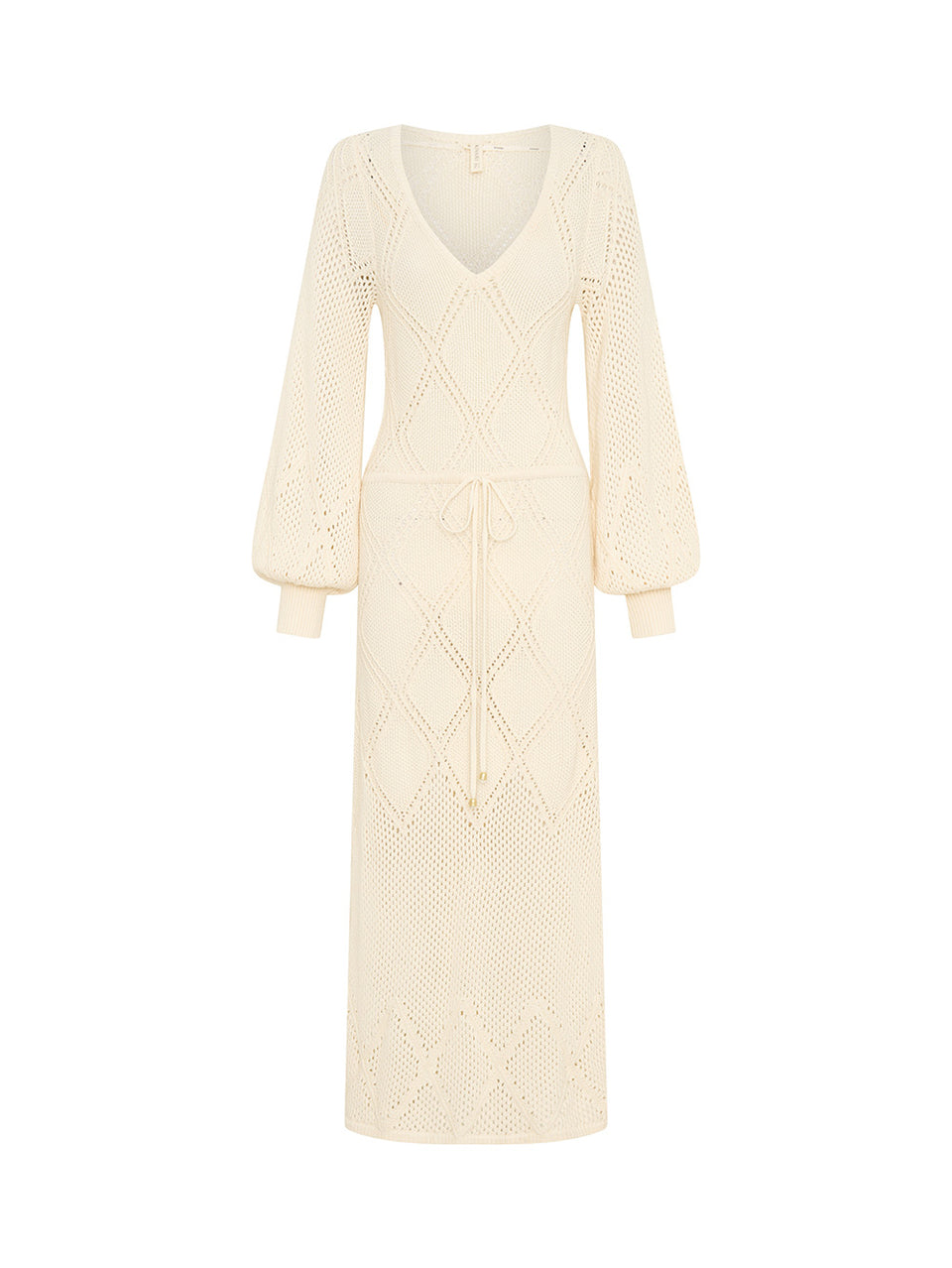 Samara Knit Dress Cream Ghost