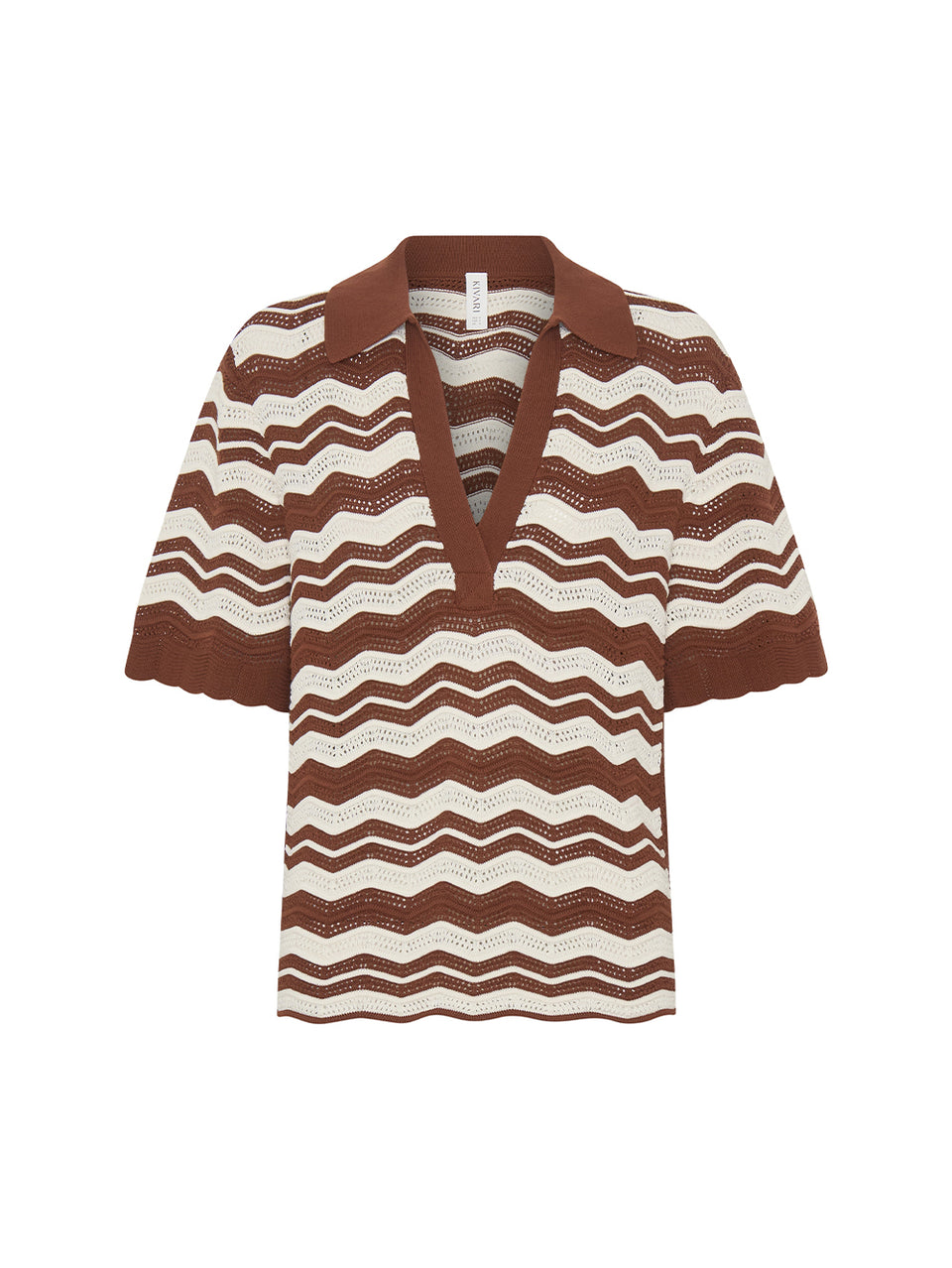 Sarah Knit Polo Top