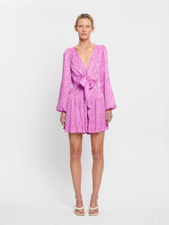 Stela Tie Front Mini Dress