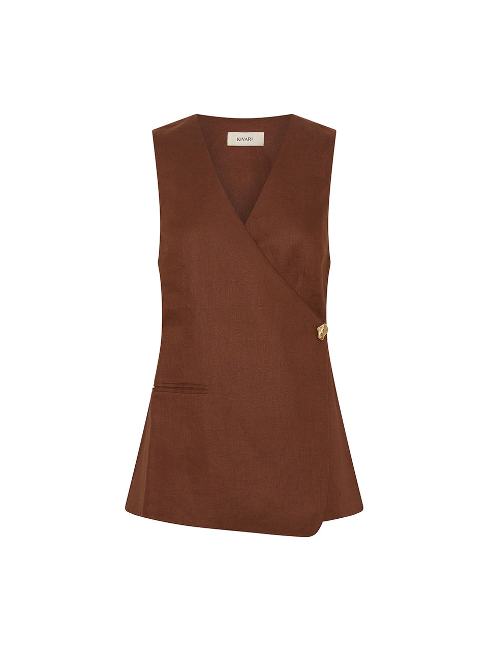 T223CHO-Indra-Vest-Chocolate-GhOST