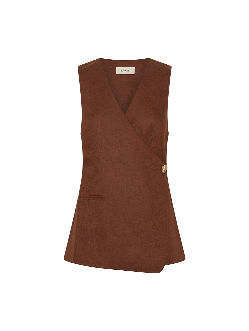 T223CHO-Indra-Vest-Chocolate-GhOST