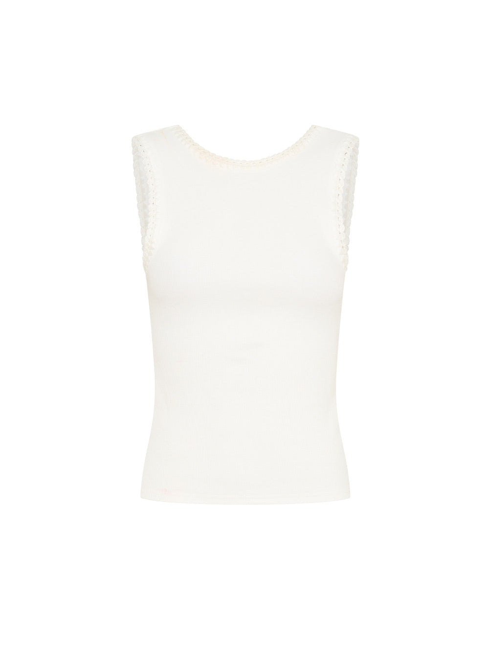 Tallulah High Neck Top White Ghost