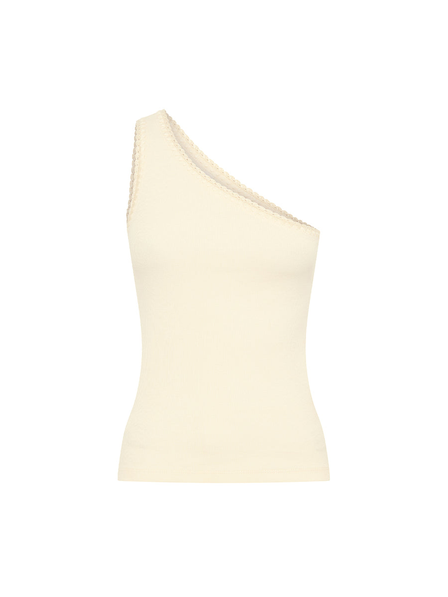 Tallulah One Shoulder Top - Butter
