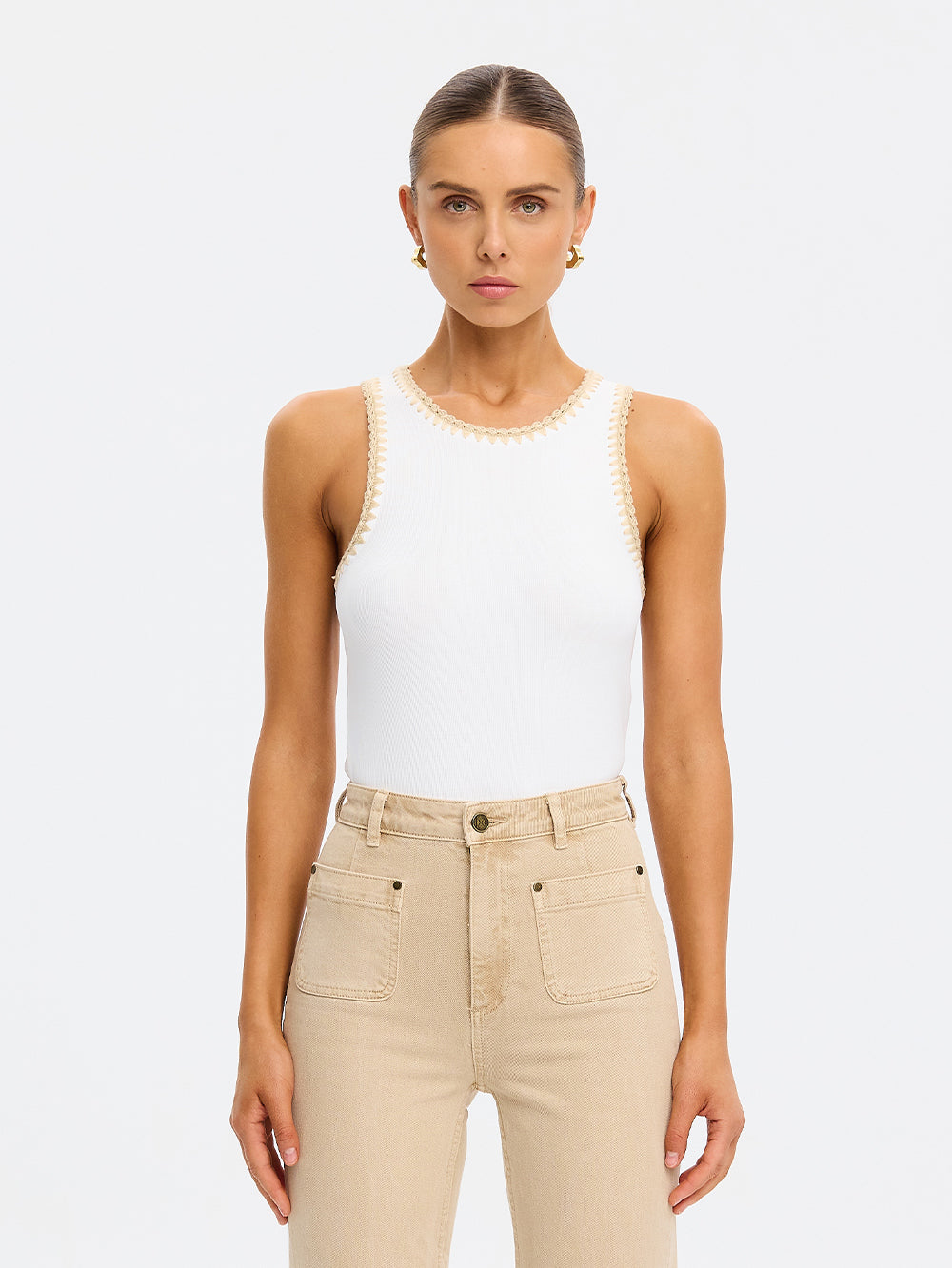 Tallulah Spliced Tank | Crochet Design Ribbed Tank | KIVARI