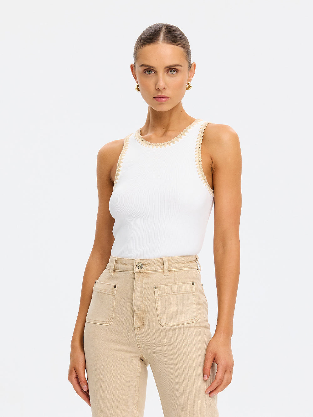 Tallulah Spliced Tank | Crochet Design Ribbed Tank | KIVARI
