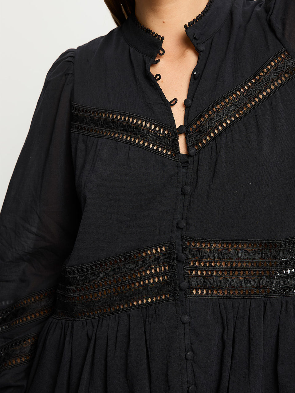 Tana Mini Dress Black Detail 04