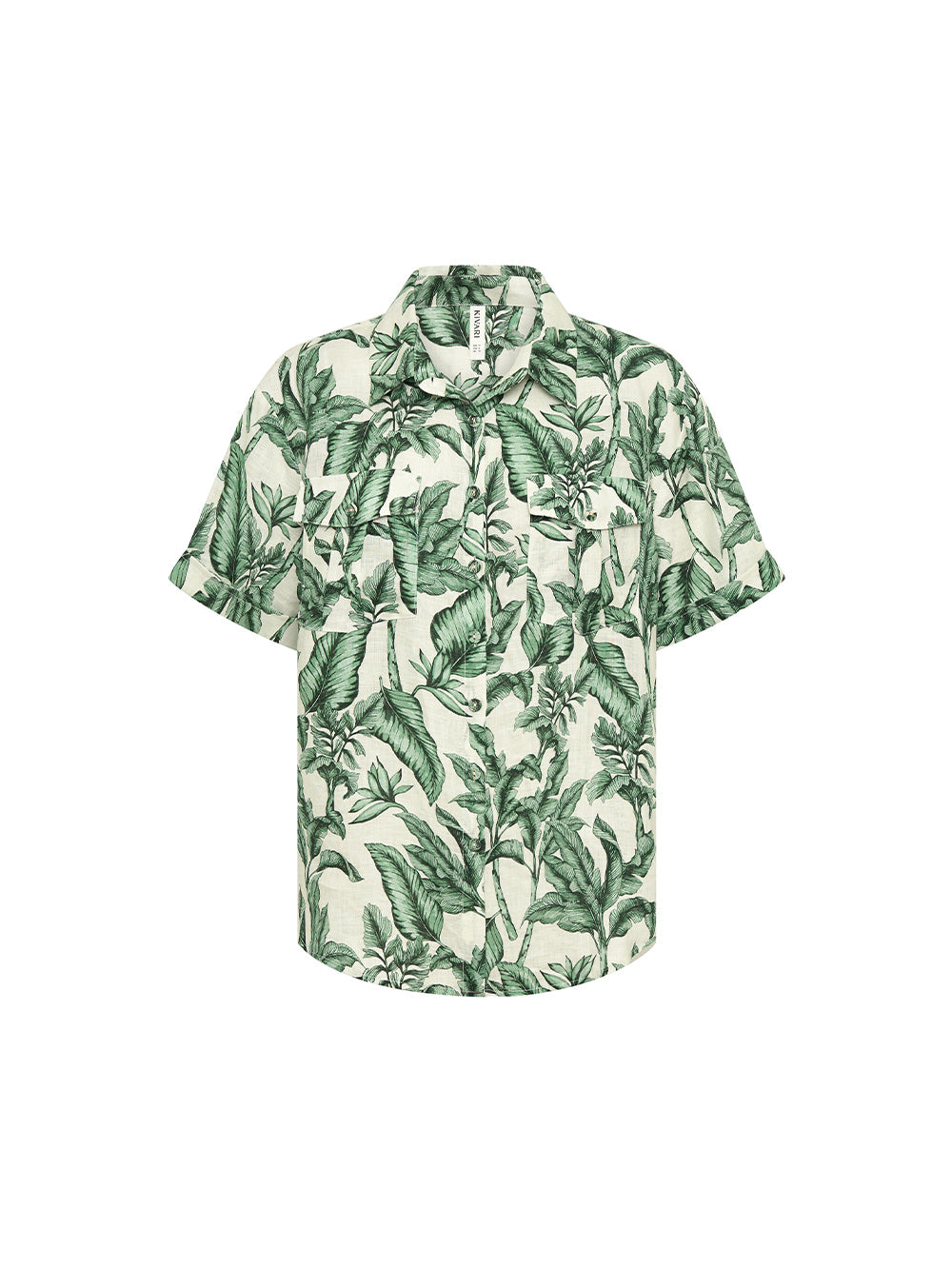 Tropico Shirt KIVARI | Palm leaf print shirt