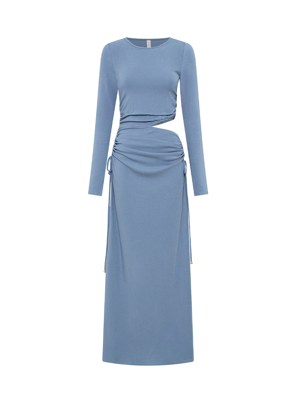 Vanessa Knit Midi Dress KIVARI | Blue midi dress