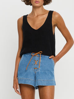 Aloe Knit Cami - Black
