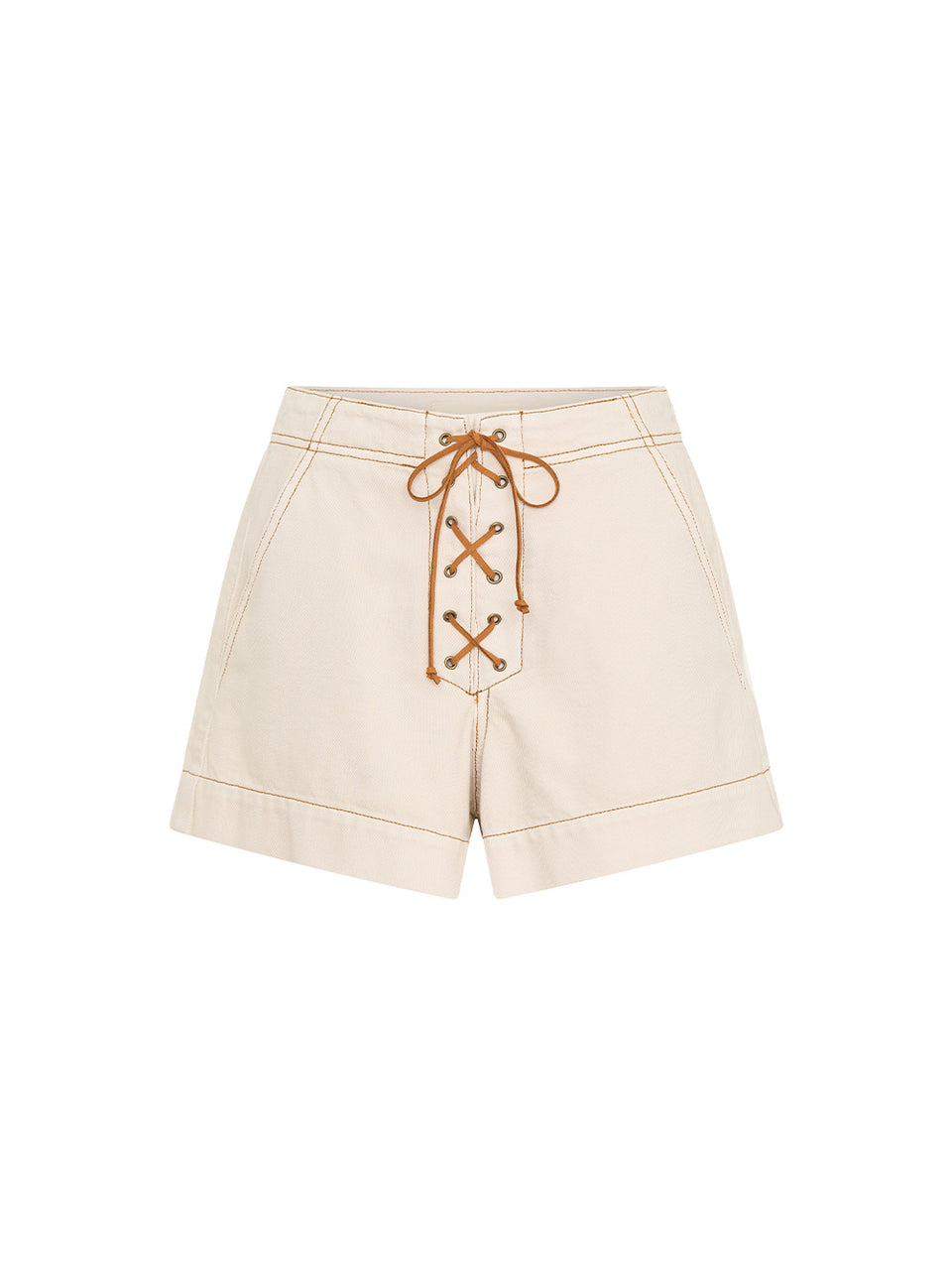 Willow Denim Short Cream Ghost