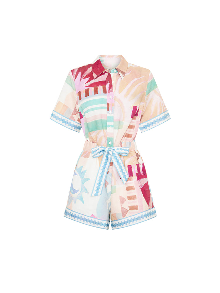 Y53PIN_Yali Playsuit_Pink_GHOST