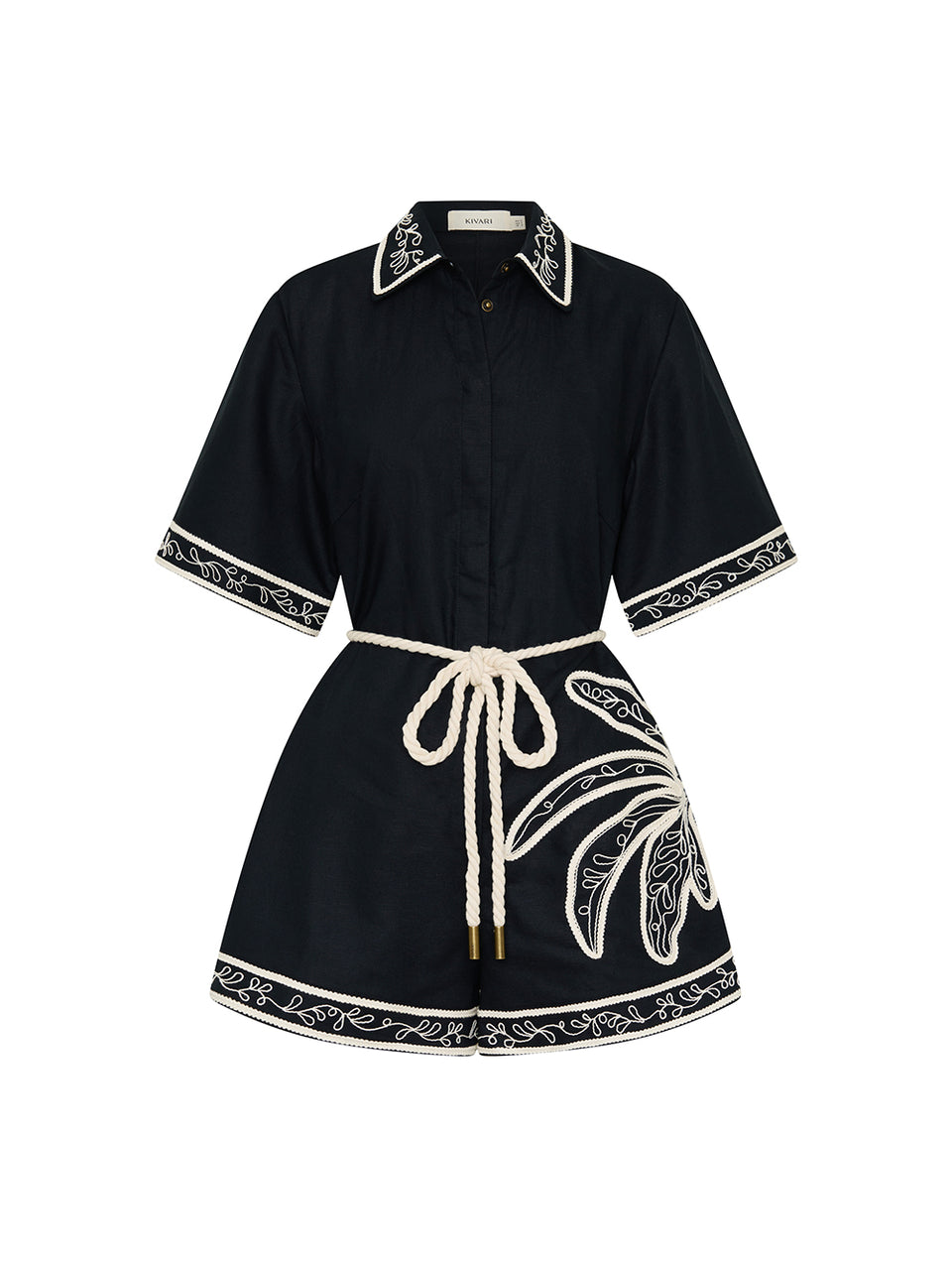 Y82BLK_Zaria-Playsuit_Black_GHOST
