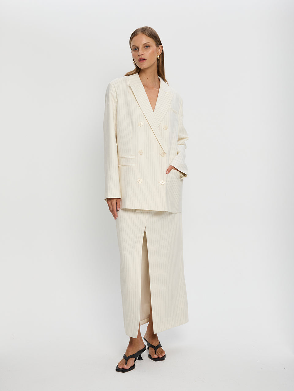 KIVARI Yara Blazer Stripe 