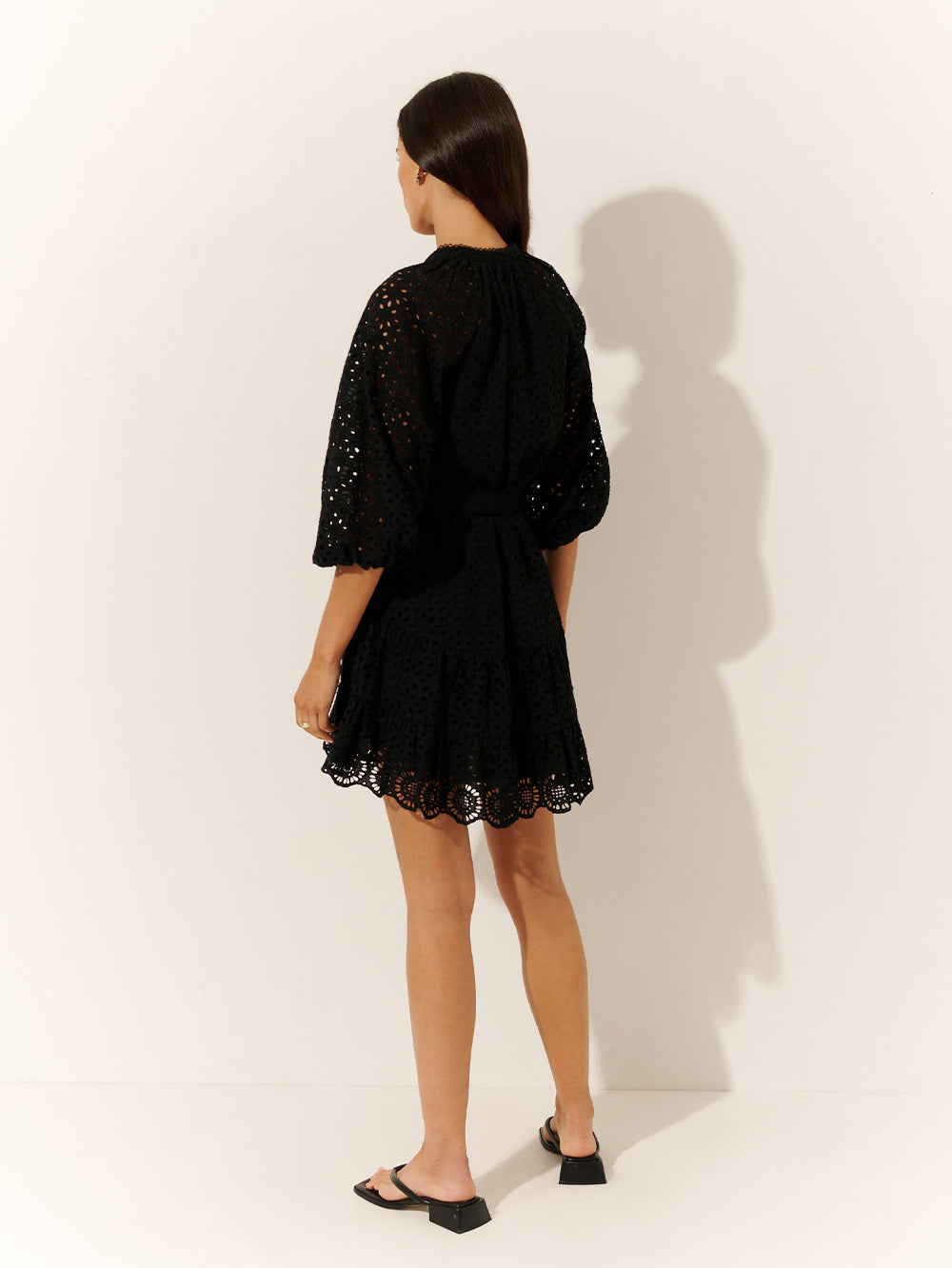 Bronte Babydoll Mini Dress - Black