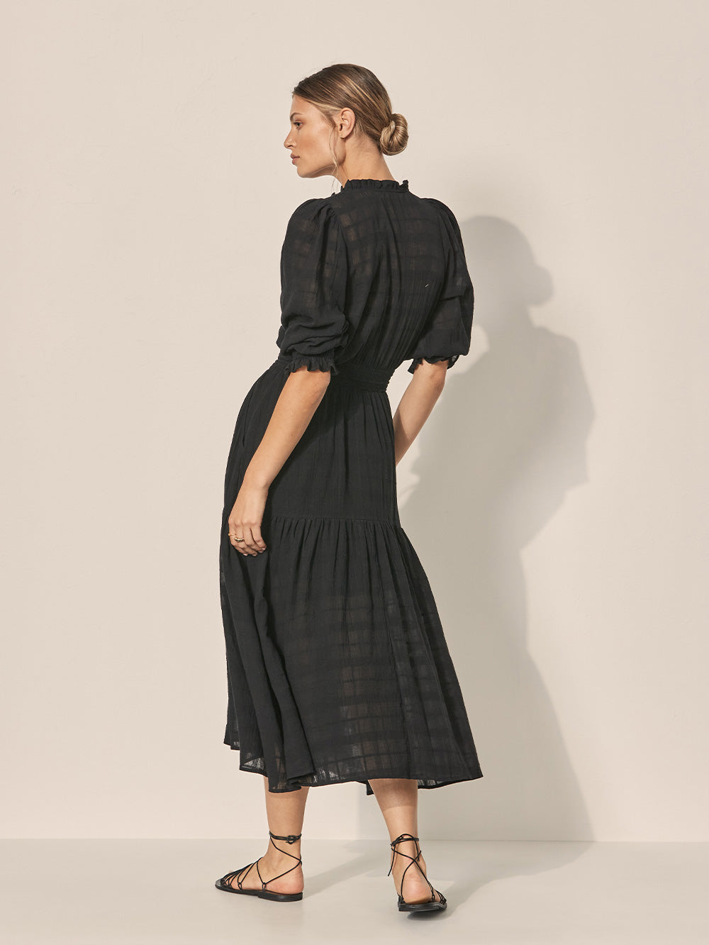 Serena Midi Dress - Black